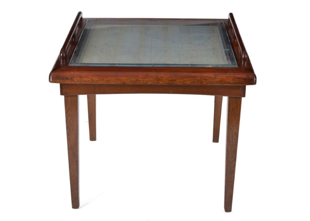 Occasional Table made from the forehatch of the ship Gypsy Moth IV, donated by Sir Francis Chichester in 1968