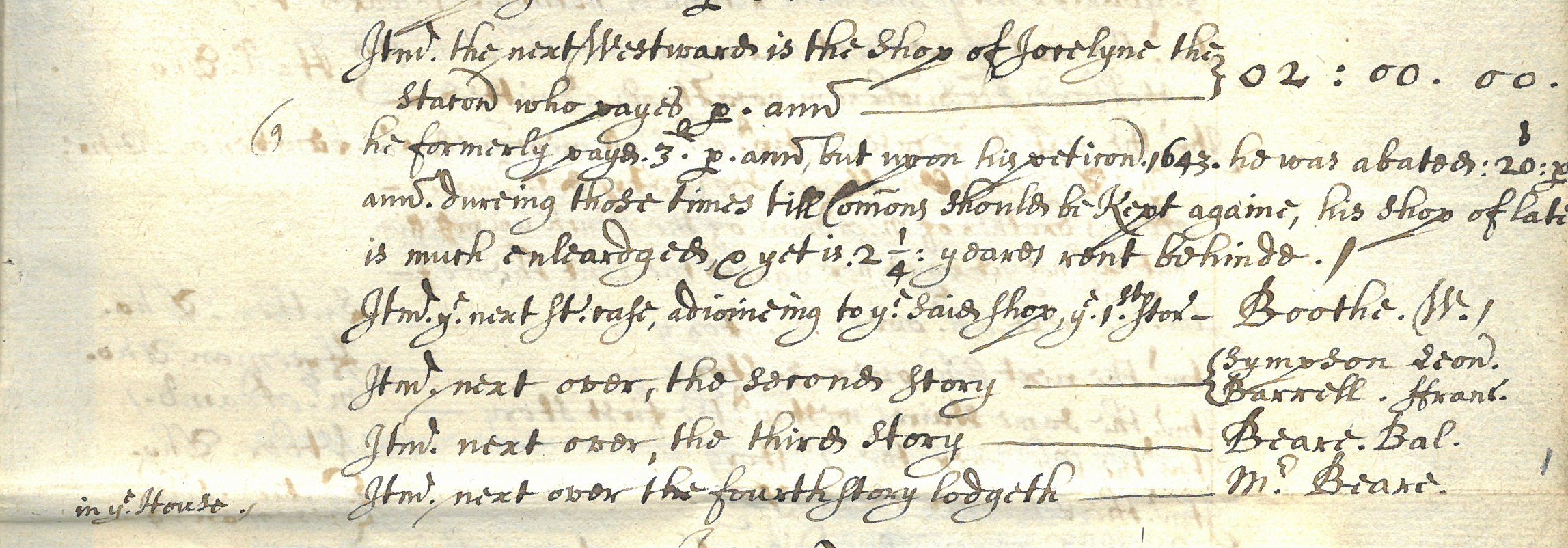 Petition to the Treasurer and Benchers from members with chambers over the Cloisters, c.1679 (MT/6/RBW/1)