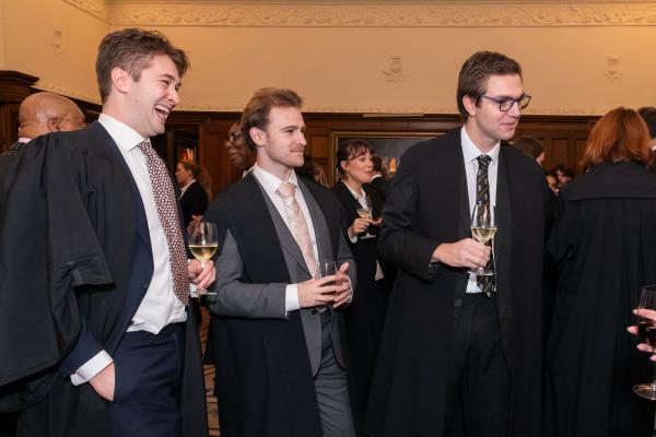 Guests engaging in conversation 