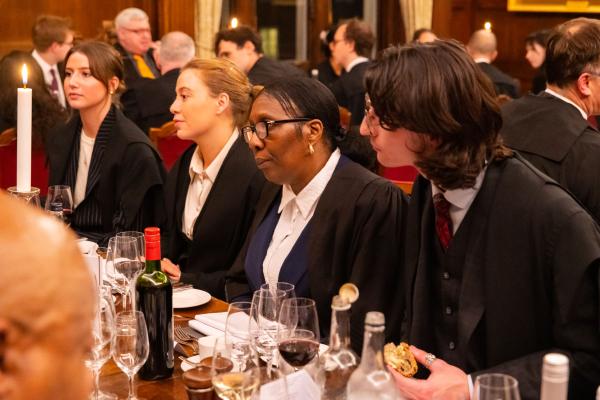 Guests at dinner