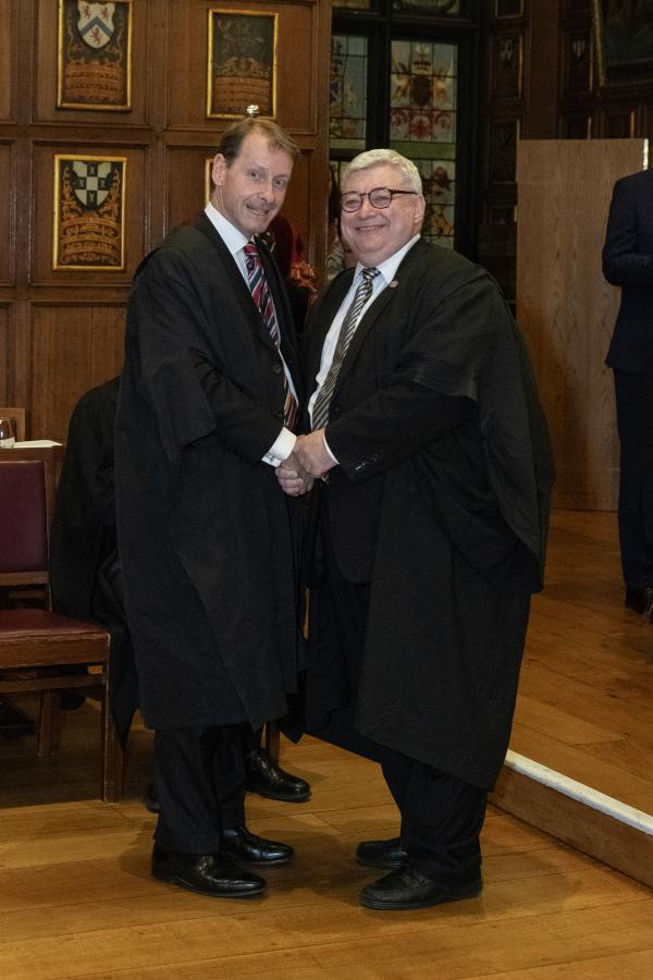 The Hon Mr Justice Richard Kimblin and Master Treasurer 