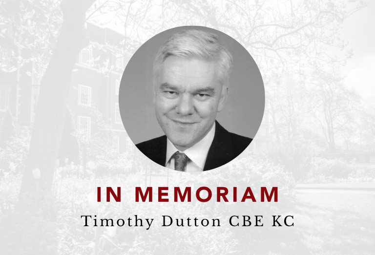 Timothy Dutton CBE KC 