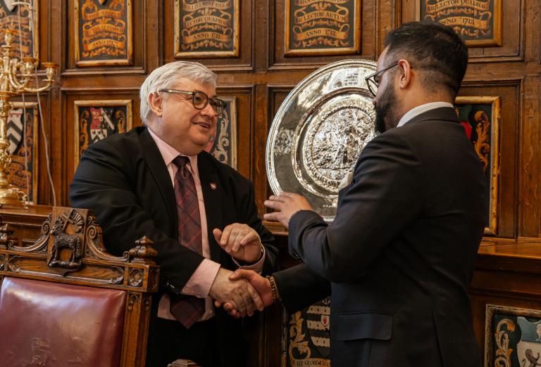 Bernard Richmond KC and guest