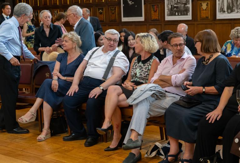 Guests being seated before the performance