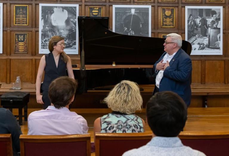 Madeleine Brown and Master Treasurer, Bernard Richmond