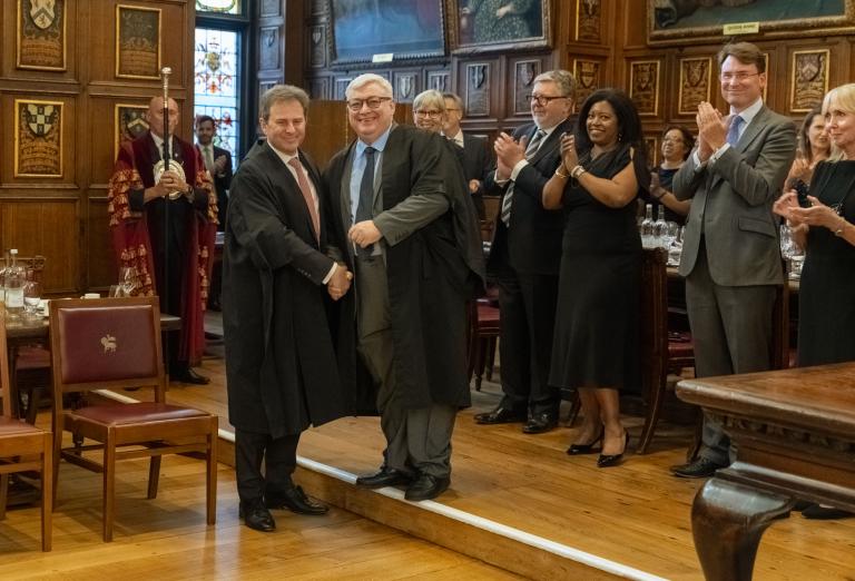 Piers Pressdee KC and Master Treasurer, Bernard Richmond