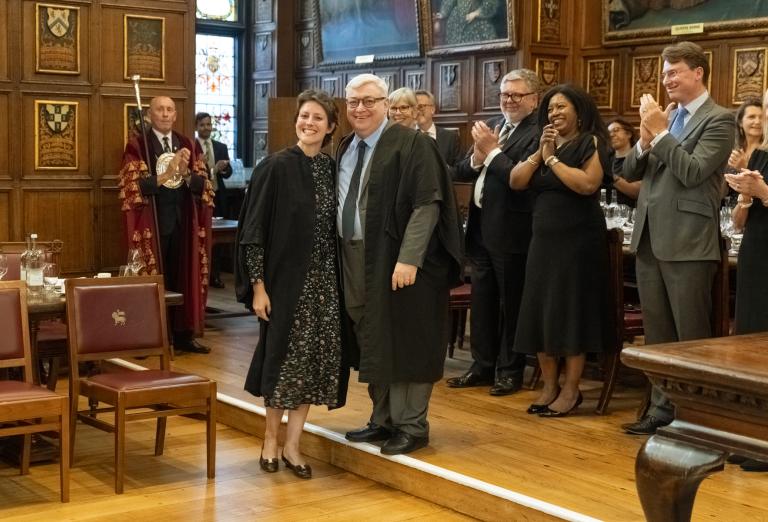 Abigail Bright and Master Treasurer, Bernard Richmond
