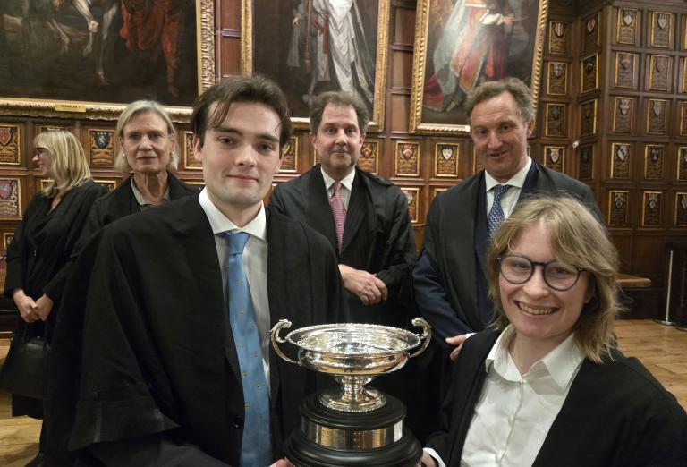 The winners and judges