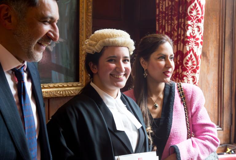 Arshiya Inayat and her parents
