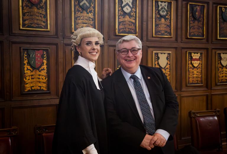 Leonie Hughes and Master Treasurer