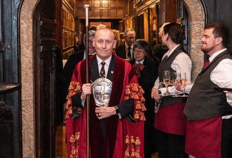 The ceremony begins.