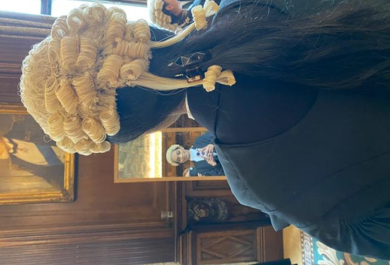 Checking your Wig and Gown